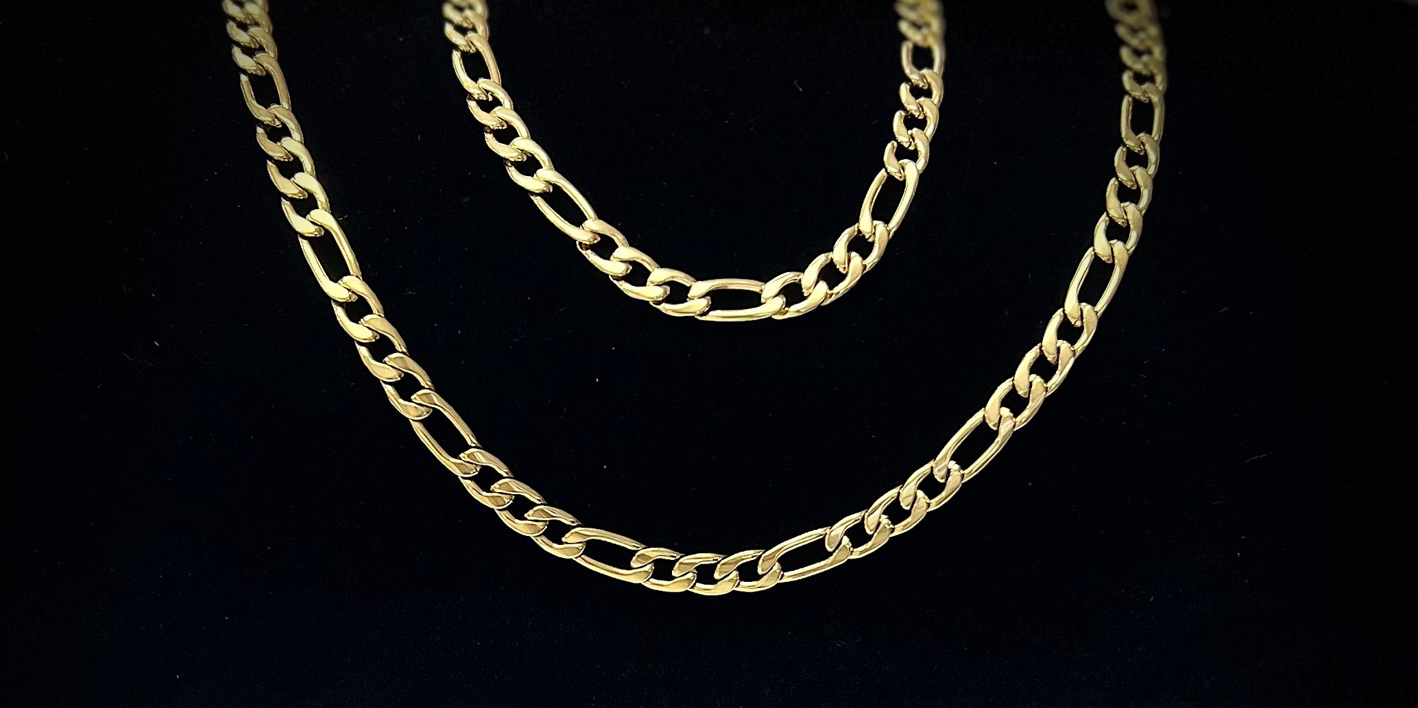 9024 Cadena Eslabón Cubano Gold