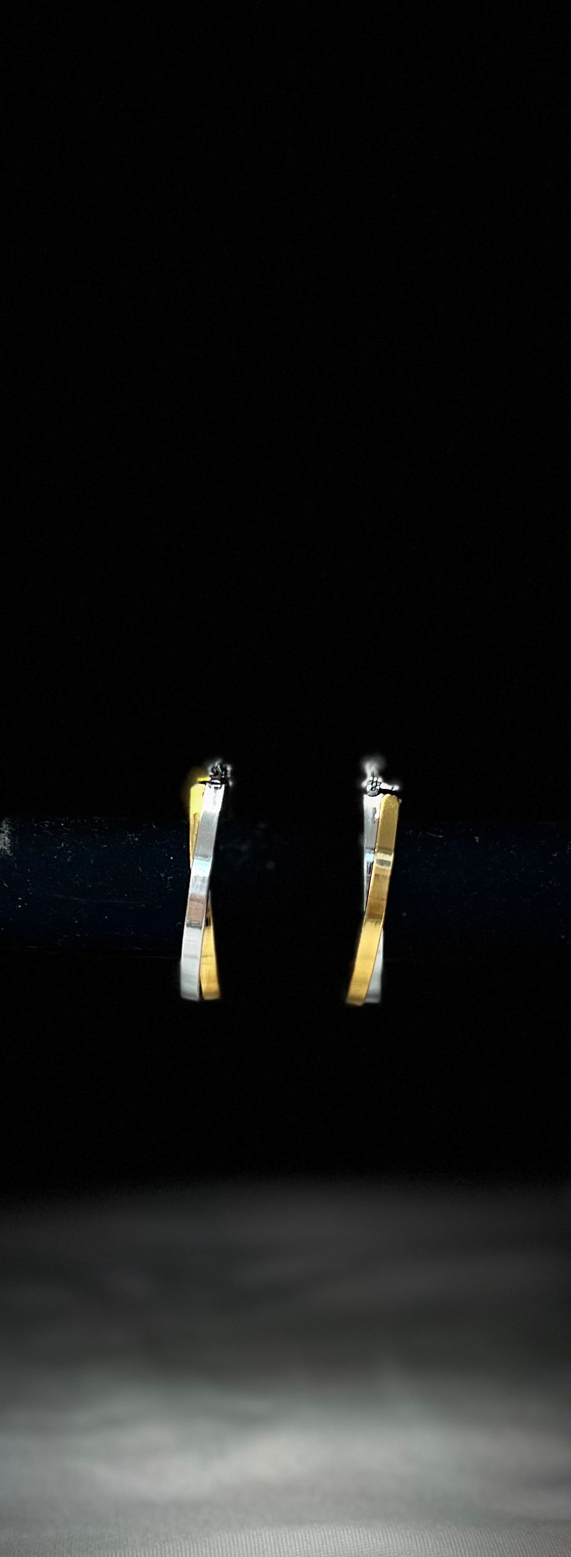 0157 Earrings Gold & Silver