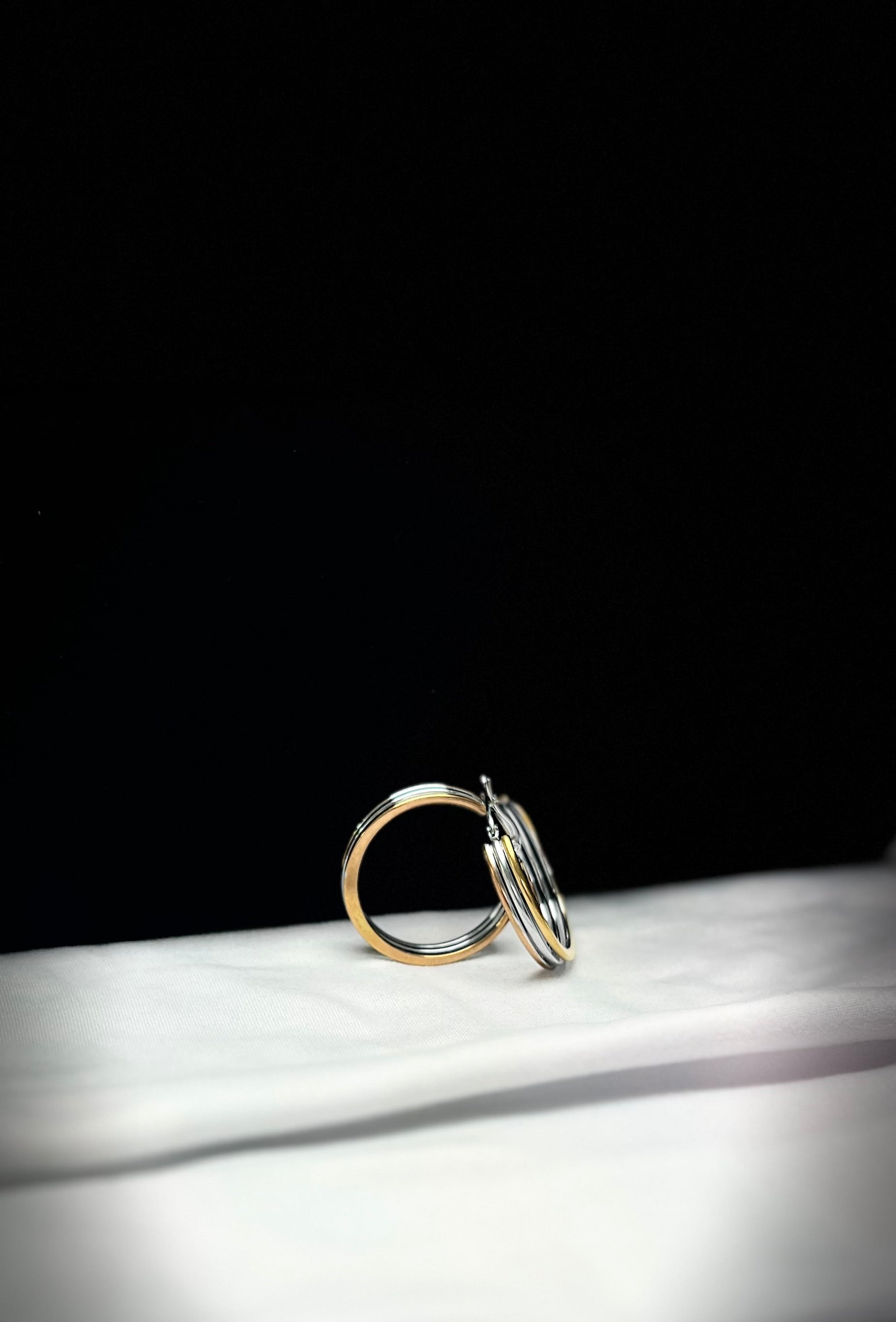 0133 Earrings Gold, Silver & Rose Gold