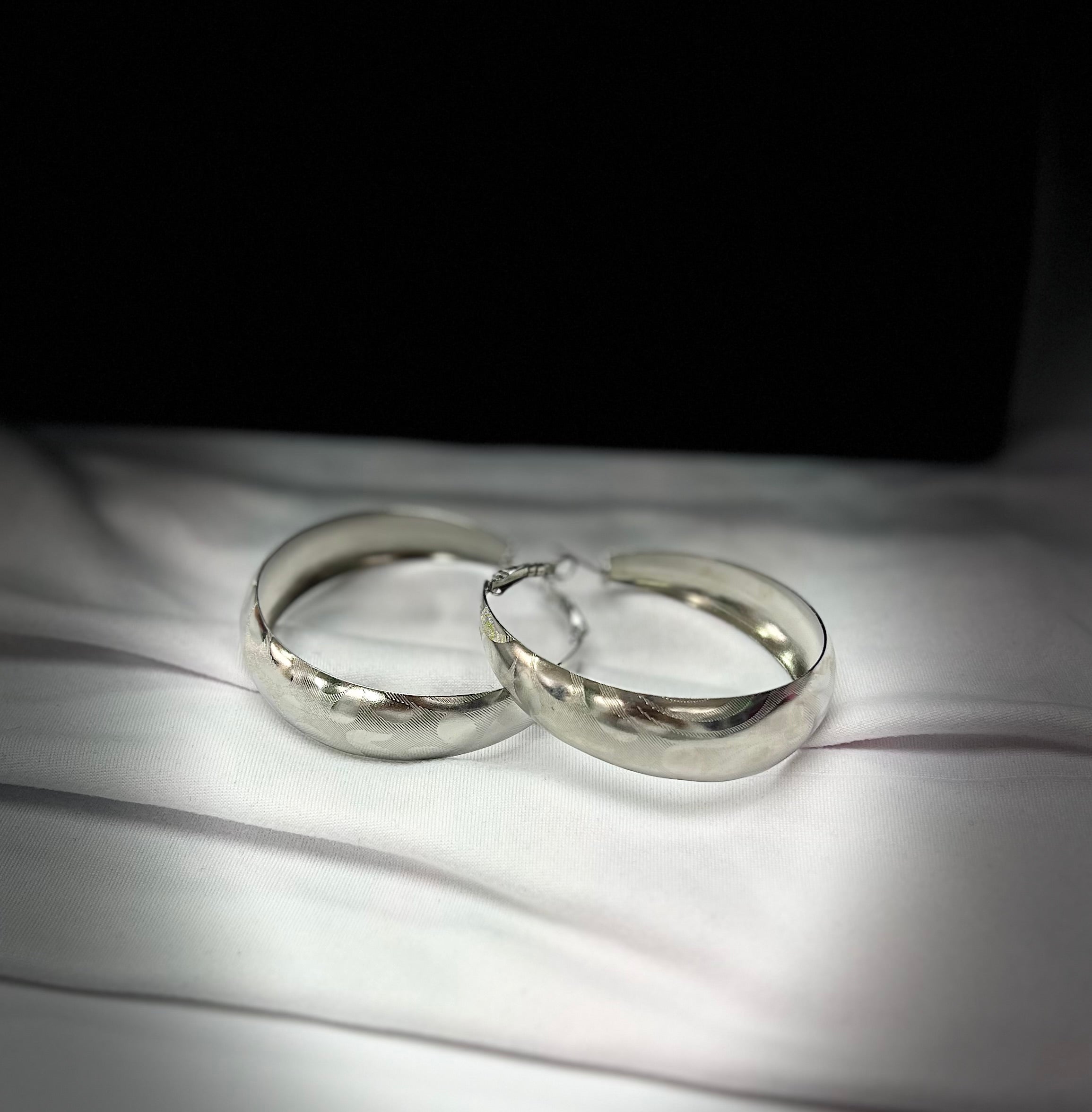 2966 Earrings Silver Large