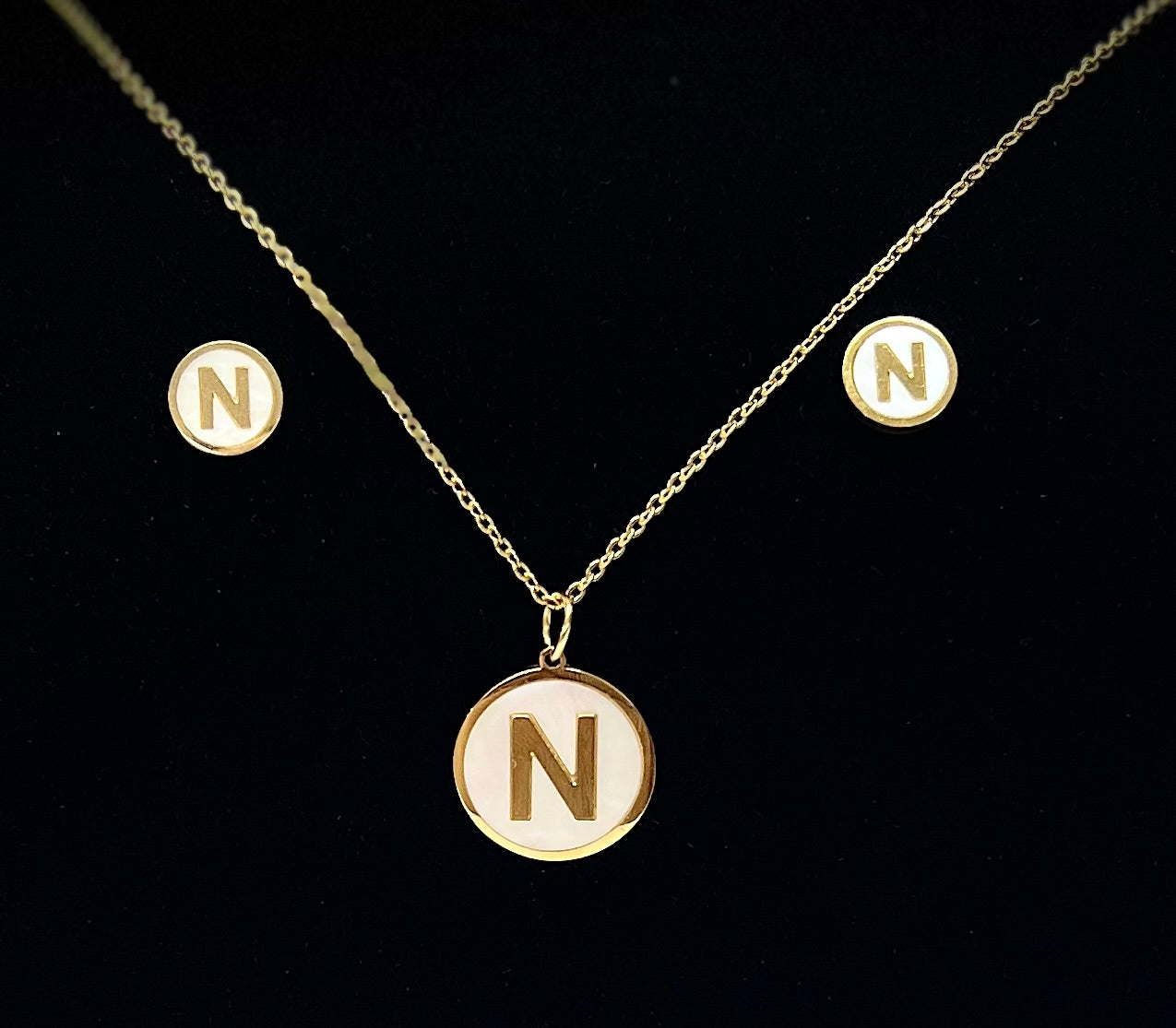 Set con Inicial (Stainless Steel)