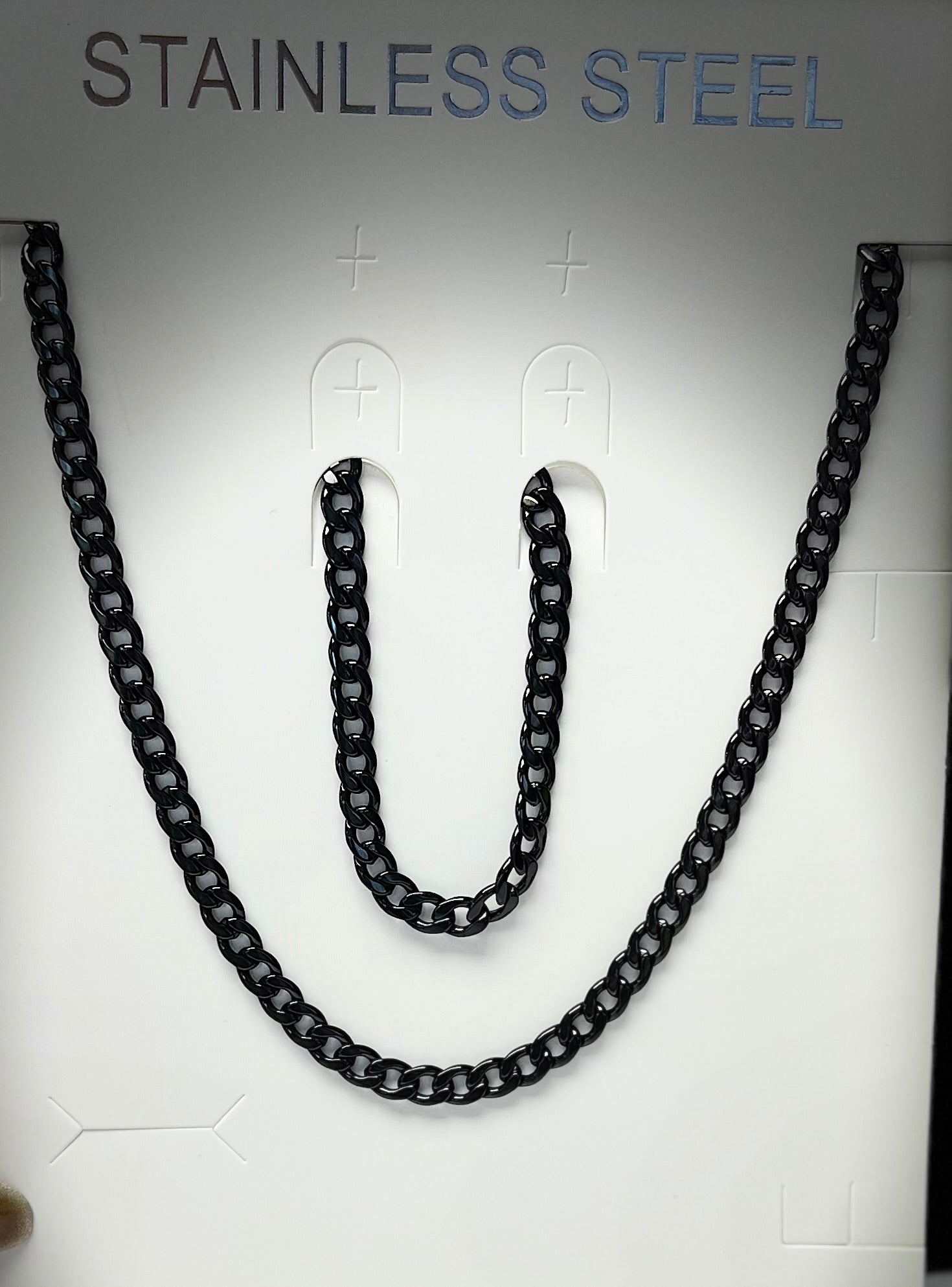 9026 Cadena Eslabón Cubano Negra