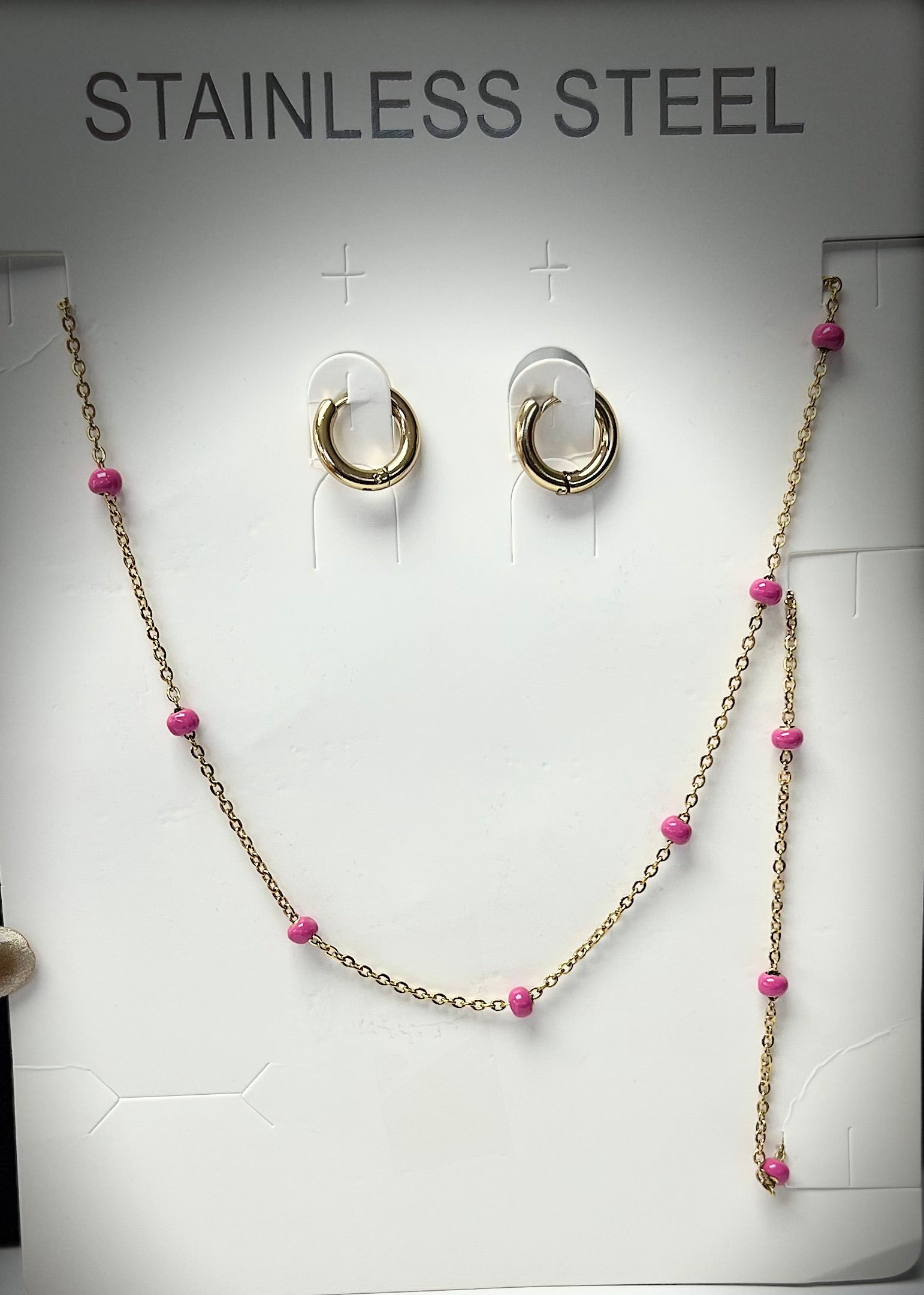 0002 Set 3 piezas Rosa