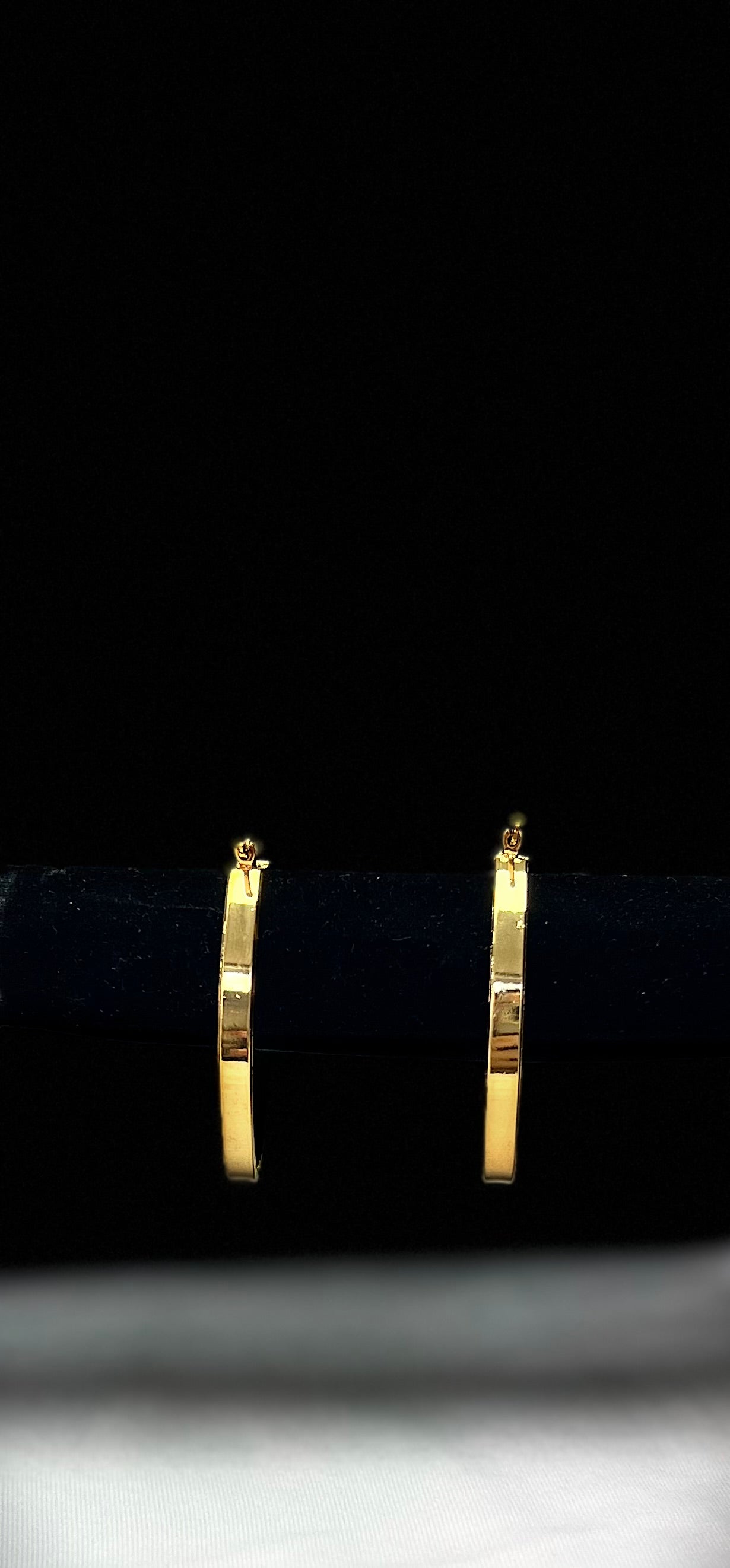 2746 Earrings Gold Ovalado